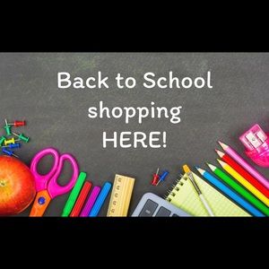 Get your back to school shopping here! 🖍📝📚✂️